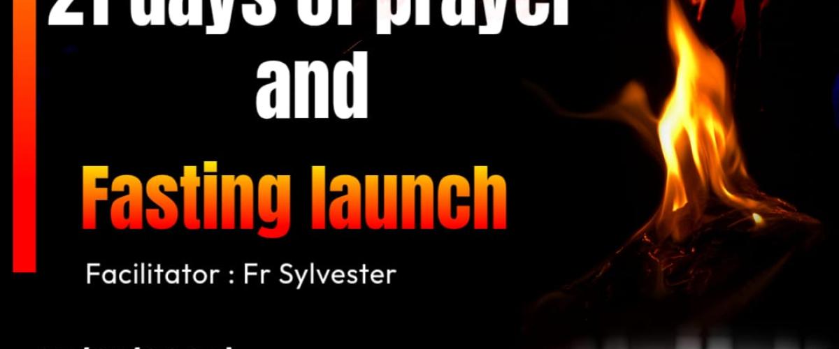 Flier showing date and venue of Francistown Diocese prayer and fasting launch